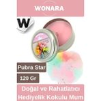 Wonara Özel Üretim Doğal Rahatlatıcı Hediyelik Ev Ofis Yoga Dekoratif Oda Kokusu Teneke Kutuda Kokulu Mum - Pembe