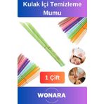 Wonara Pratik Doğal Organik Kulak Temizleme Mumu - Buşon ve Dış Kulak İçi Bakımı İçin Koni Çubuk