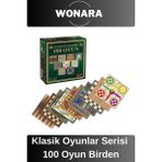 Wonara Premium Board Games - Zeka Eğlence Geliştirici Eğitici Strateji 100 Classic Oyun Kutu Oyunu - Çok Renkli