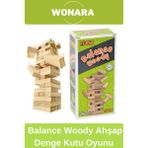 Wonara Premium Board Games - Zeka Eğlence Geliştirici Eğitici Strateji Balance Woody Ahşap Denge Kutu Oyunu - Çok Renkli