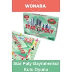 Wonara Premium Board Games - Zeka Eğlence Geliştirici Eğitici Strateji Star Poly Gayrimenkul Kutu Oyunu - Çok Renkli