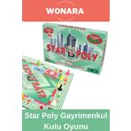 Wonara Premium Board Games - Zeka Eğlence Geliştirici Eğitici Strateji Star Poly Gayrimenkul Kutu Oyunu