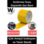 Wonara Sızdırmaz Suya Dayanıklı Sarı Renk Çok Amaçlı Tamir ve Izolasyon Bandı 10M 1 Adet