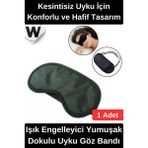 Wonara #uykubandı Özel Üretim Uyku Göz Bandı Işık Engelleyici Yumuşak Dokulu Hafif Lastikli Konfor Sağlayan Seyahat Dinlenme Meditasyon Kullanımına Uygun Ergonomik Kaliteli Uyku Maskesi Siyah