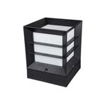 WONDEKS Full Reyon Modern Izgaralı Set Üstü Armatür, Panjurlu Küp Aplik, Bahçe Duvar Apliği