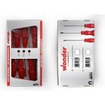 Wonder 6 Parça Torx Tornavida Takımı, Kırmızı Saplı Tornavida Seti - Ahşap - Option-1