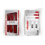 Wonder 6 Parça Torx Tornavida Takımı, Kırmızı Saplı Tornavida Seti