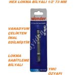Wonder Hex Bilyalı Lokma Adaptör 1/2'' 73MM Vanadyum Çelik 1 Adet
