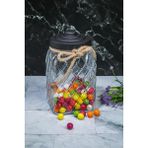 Wonder Lüx Özel Tasarım 25 Cm 3.5 Lt Cam Kavanoz