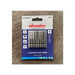 Wonder Mıknatıslı Alyan Seti Bits Alyan Uç Takımı 1,5mm Den 6mm Kadar 8pcs - 50mm - Gri