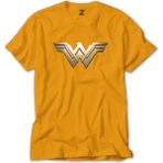 Wonder Woman Metal Logo Sarı Tişört Liyada - 3XL