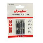 Wonder Yıldız Düz Bits Uç Seti 25 Mm (Ph0,Ph1,Ph2,Ph3,Pz0,Pz1,Pz2,Pz3,Sl4,Sl6) 10'Lu Stw01959