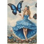 Wonderland Alice smoking blue butterfly: Alice in wonderland notebook/ Journal series by Blue Pixie Creations
