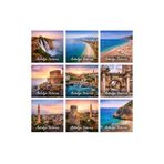 wonderlike Antalya Hatırası 9'lu Buzdolabı Magnet Seti, Türkiye Temalı Turistik Hediyelik Eşya Koleksiyonu