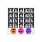 wonderlike Bebek ve Çocuk Doğum Günü Resimli Ahşap Magnet 25 Adet Set - İsimli Fotoğraf Baskılı Mevlüt Hediyeliği - 1 Yaş ve Baby Shower Dağıtmalık Hatıra - Ekonomik Fotoğraflı Buzdolabı Süsü