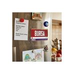 wonderlike Bursa 16 Şehir Temalı Retro Plaka Tasarımlı Dekoratif Buzdolabı Magneti - Hediyelik Hatıra