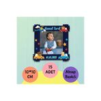 wonderlike Fotoğraflı Bebek Hediyelik Ahşap Araba Magnet - Doğum Günü, Sünnet, Mevlüt, Diş Buğdayı - 15 Adet