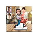 wonderlike Genç Arkadaşlar 3D Ahşap Biblo,Sevgiliye Hediye,Doğum Günü Hed