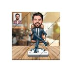 wonderlike İş Adamı Ceo 3D Ahşap Biblo,Sevgiliye Hediye,Doğum Günü Hediye