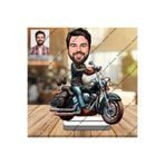 wonderlike Motorsikletli Adam 3D Ahşap Biblo,Sevgiliye Hediye,Doğum Günü H