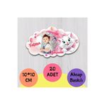 wonderlike Yaş Günü Magneti ve Bebek Hediyeliği - 1 2 3 4 5 6 Yaş Hatıra Ahşap Baskı (20 Adet)