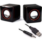 Wonderlust Multimedya 1+1 Mini Pc Hoparlör 2.0 USB Speaker 2.5W