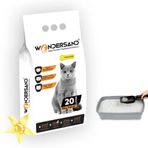 Wondersand Beyaz Bentonit İnce Tane Vanilya Kokulu Süper Topaklanan Premium 20 lt Kedi Kumu