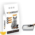 Wondersand Beyaz Bentonit Portakal Kokulu Süper Topaklanan Premium 20 lt Kedi Kumu