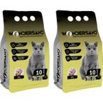 Wondersand Çiçek Kokulu İnce Tane Topaklanan 2x10 lt Kedi Kumu