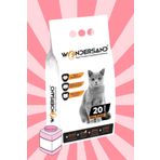 Wondersand Premium Beyaz Bentonit Kalın Taneli Bebek Pudra Kokulu Topaklanan 20 lt Kedi Kumu
