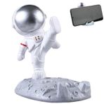 Wonjean Cep telefonu standı, astronot figürü, akıllı telefon standı, sevimli çalışma masası, astronot dekorasyonu, cep telefonu tutucu, masa, oturma odası, masa dekorasyonu için cep telefonu standı, ev