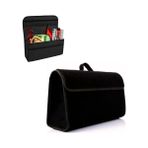 WONKEY - Araç Bagaj Düzenleyici Çanta, Premium Kalın Araba Çantası Organizer, Oto İçi Aksesuar Malzeme Düzenleme, Otomobil Alet Saklama Kutusu - 50 x 24 x 17 Cm