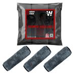WONKEY - Sporcu Fitness Antreman Havlusu 30x100 cm, Hafif ve Hızlı Kuruyan Mikrofiber Spor Havlu, Gym Boks Pilates Tenis Havlusu (3 Adet 30x100, Gri)