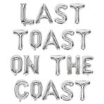 Wonmelody Coastal Bekarlığa Veda Parti Dekorasyonları, Last Toast on the Coast Afiş, Denizcilik, Gelin Duşu Dekorasyonları, Açık Mavi Balon, Sahil Gelin Partisi, Nişan, Düğün için (Gümüş)