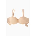 wonna lingerie güngören2227, Alisa Mesh Kumaş Straplez Sütyen - Push Up Dolgulu - Premium Basic - 2227 - Ten