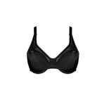 wonna lingerie güngören2283_ Tül Detaylı Toparlayıcı Sütyen - Balenli - 2283 - Siyah