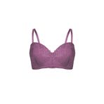 wonna lingerie güngören2334/ Dantelli Tak-Çıkar Askılı Straplez Sütyen - Bütün Kap, Dolgusuz - 2334 - Mor