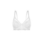 wonna lingerie güngören2348 Tül Detaylı Dantelli Sütyen - Dolgusuz - 2348 - Ekru