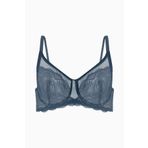 wonna lingerie güngören2459 Tül Detaylı Dantelli Toparlayıcı Sütyen - Kapsız - 2459 - Mavi
