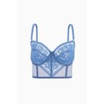 wonna lingerie güngören2500* Dantelli Büstiyer Sütyen - Pedsiz - Fashion - 2500 - Mavi