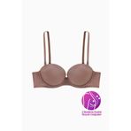 wonna lingerie güngören2537* Olympos Ekstra Dolgulu Double Push Up Straplez - Bronz Kahve - Mikro Sütyen - 2537