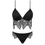 wonna lingerie güngören4006 Dantelli İç Çamaşır Takım - 4006 - Siyah