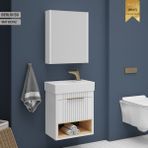 Wons Berlin 50 cm Beyaz Banyo Dolabı