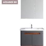 Wons Wıns Aizanoi 80 cm Antrasit/Barok Banyo Dolabı