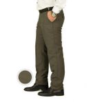 Wontilotte Erkek Armüllü Haki Keten Pantolon Kemer Astarlı Günlük Stil Desenli Model No: 2413565 - 02-Haki - 42