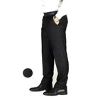 wontilotte Erkek Siyah Cotton Regular Fit Kumaş Pantolon (black)