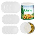 Wonvify 12 adet konserve kapağı, 3 farklı boyutta kutular için konserve kapağı (100 mm 85 mm 75 mm) konserve kutusu kapağı, PE plastik, gıda/hayvan yemi için