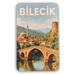 Woobizo Bilecik ahşap tasarım buzdolabı magneti - Hediyelik Magnet