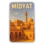 Woobizo Midyat ahşap tasarım buzdolabı magneti - Hediyelik Magnet