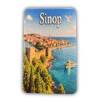 Woobizo Sinop ahşap tasarım buzdolabı magneti - Hediyelik Magnet